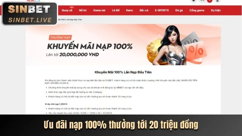 Cập nhật tính năng mới trên 55vin app Android